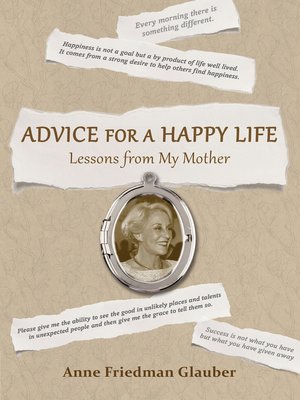 cover image of Advice for a Happy Life